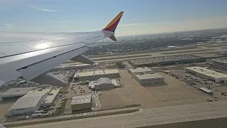 Southwest Airlines Flight #3223 Boeing 737 MAX 8 Takeoff from Dallas, TX to El Paso, TX RWY 13L