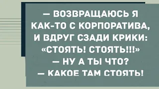 Возвращаюсь я как-то с корпоратива и вдруг... Смех! Юмор! Позитив!