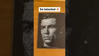 This Cristiano Ronaldo cracked glass art is INCREDIBLE 🤯