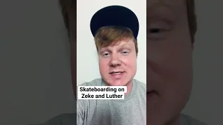 Skateboarding on #ZekeandLuther #adamhicks Subscribe to my Channel for the Full Q&A about acting!