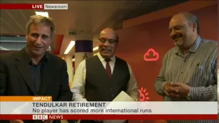 Sachin Tendulkar: BBC World's Newsroom