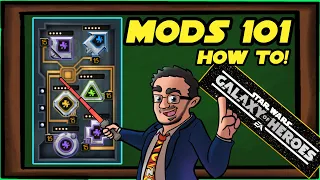 MODS 101!  Star Wars Galaxy of Heroes - All About Mods - Selling, Upgrading, Speed, Sets, and MOAR!!