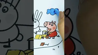 (part1)nursury rhymes. peppa pig coloringpages #peppapigcoloring #childrenssongs #peekaboo