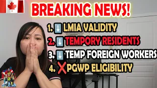 BREAKING‼️ LMIA VALIDITY REDUCED | CANADA TO REDUCE TEMPORARY RESIDENTS AND FOREIGN WORKERS | IRCC