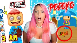 NUNCA USES TALKING POCOYO a las 3 AM!!❌😰 *OCULTA ALGO ATERRADOR EN SU GORRO* | Jenny Devil😈