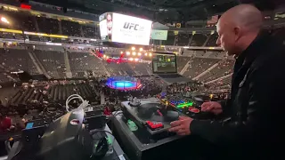 Droppin’ some Biggie as the T-Mobile Arena opens up for UFC 248