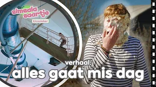 ALLES GAAT MIS DAG 🎂 ➡️ 👨🏻‍🦰 | SIMSALA SAARTJE 🐽 | Educatieve Kleutertelevisie l Rangtelwoorden