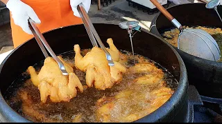 저세상 바삭함 역대급 옛날 통닭!! 오픈 하자마자 불티나게 팔리는 곳 Korean fried chicken / Korean street food