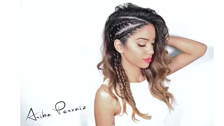 How To: Faux Undercut (Viking Braids) - HAIR TUTORIAL | ARIBA PERVAIZ