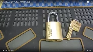 (14) Federal Lock HS40 Padlock SPP'd & Gutted