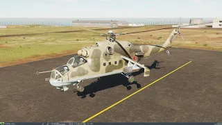 DCS | Mi-24P Hind | Cold Dark Start | Night | Tobii Eye Tracker 5