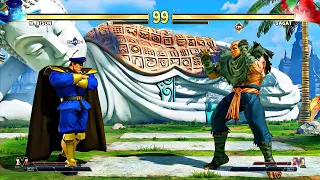 M. Bison vs. Sagat (Hardest AI) - Street Fighter V