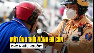 CSGT TP.HCM đo nồng độ cồn: Vì sao không thay ống thổi?