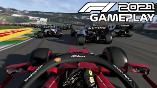 F1 2021 Gameplay | Charles Leclerc in Ferrari at Interlagos | 5 Lap Race | Formula 1 2021
