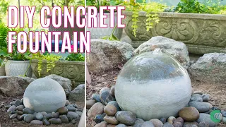 DIY Concrete Garden Fountain