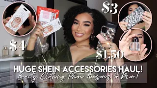 HUGE SHEIN ACCESSORIES HAUL! | 25+ ITEMS | MAKEUP, BEAUTY, NAILS, PHONE ACCESSORIES, CLOTHING &MORE!