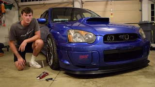 Subaru STI Ikon Motorsports Front Lip Install