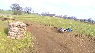 Hard Motocross CRASH At Wakes Colne