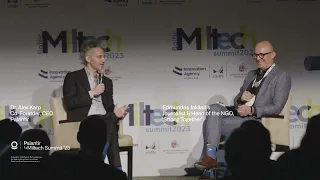 Palantir CEO Alex Karp at the Baltic Miltech Summit 2023