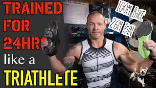 I trained like a TRIATHLETE for 24 HOURS | 100 mile ZWIFT ride + Marathon!