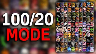 100/20 MODE?! SURVIVE AGAINST ALL FNAF CHARACTERS EVER | Ultra Custom Night (UCN)