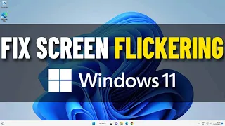 Fix Windows 11 Screen Flickering | How To Solve Laptop / PC screen flickering Issue 11🖥️🛠️✔️