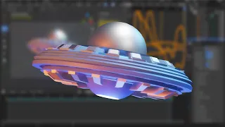 [3.0] Blender Tutorial : How to make an UFO Animation for Beginners (EEVEE)