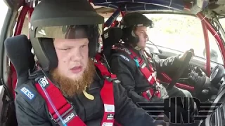 Rally Co-Driver Throws Up During Race
