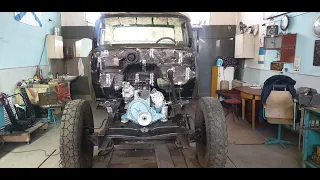 8 серия ГАЗ 52 собираем двс.установка отопителя зил130.шумо тепло изоляция салона Gaz 52 restoration