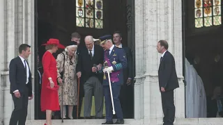 First appearance of Albert II, former King of the Belgians, after his hospitalisation