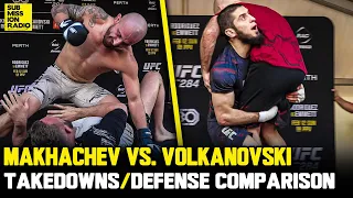 Alex Volkanovski & Islam Makhachev Compare Their Takedowns & Defense at UFC 284 Open Workouts!