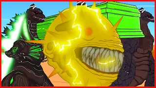 Evolution of Zombies Balls VIRUS vs Shin Godzilla, Godzilla Earth, Kong - Coffin Dance Song Meme