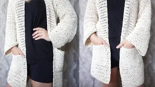 CARDIGAN DE CROCHET FACIL - CON MEDIDAS | Danii's Ways ♡