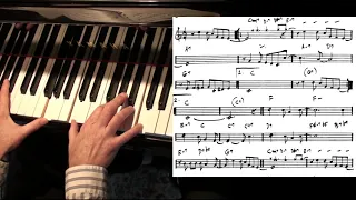 Jazz Piano ◐ locked-hands block chords ◑ Don't Get Around Much Anymore