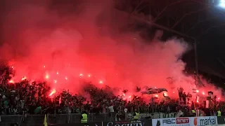 AS Saint-Étienne 1:0 Olympique Lyonnais 06.10.2019 Choreos, Pyroshows, Support