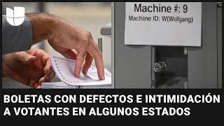 Boletas con defectos e intimidación a votantes: los problemas que se registran en algunos estados