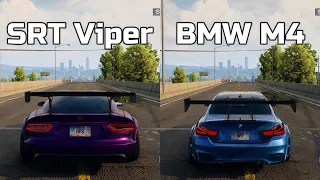 NFS Unbound: SRT Viper vs BMW M4 - WHICH IS FASTEST (Drag Race)