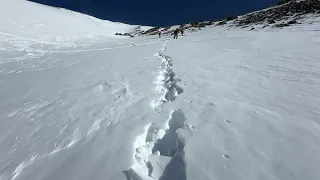 Climbing and Skiing Cristo Couloir on Quandary Peak