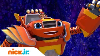 Blaze and the Monster Machines | Blaze Reúne Dinossaurinhos com sua Família 🦖 | Nick Jr.