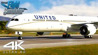 Ultra 4K REALISM!! | United Boeing 787-10 Dreamliner Takeoff At Athens Airport | MSFS2020