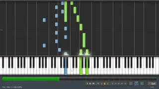 Scarborough Fair - Piano Tutorial (50% Speed) Synthesia + Sheet Music & MIDI