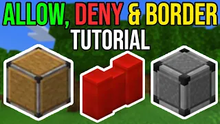 How To Get & Use Allow, Deny & Border Blocks in Minecraft Bedrock Edition