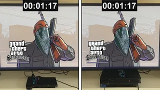 PS2 Slim vs PS2 Fat | GTA San Andreas: Which is better? Comparative loading times