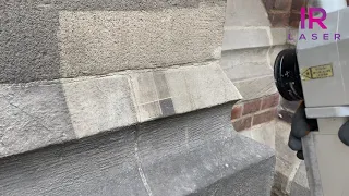 Non-invasive sandstone laser cleaning || IRLASER