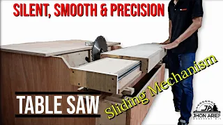 AMAZING WOODWORKER TOOL - MAKING SLIDING TABLE SAW - HOMEMADE TABLE SAW  PART#2