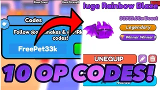 *NEW* 10 OP WORKING CODES IN ARM WRESTLING SIMULATOR ROBLOX