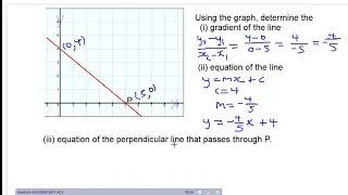 coordinate geometry question (csec maths january 2019)