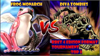 Frog Monarch vs Diva Zombies - Edison Format Library Tournament RBET4 - TOP 8