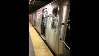 Awesome Q train conductor in action