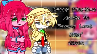 Poppy Playtime characters reacts to Mommy long legs death || Poppy Playtime Chapter 2 || Gacha Club